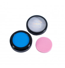 Дитяча пудрова крейда для волосся T11916 зі спонжем, блакитна