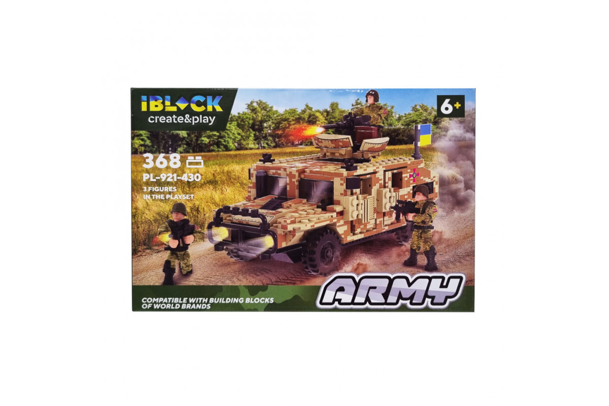 Конструктор Армия IBLOCK PL-921-430, 3 фигурки военных Вид 4