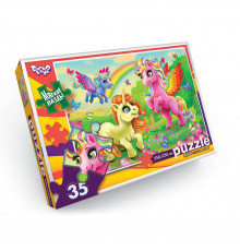 Мягкие пазлы "Сказочные единороги" S35-10-13, 35 элементов
