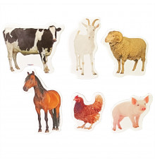 Детский набор магнитов "Животные Ферма" ML4032-24 в наборе 6 магнитов