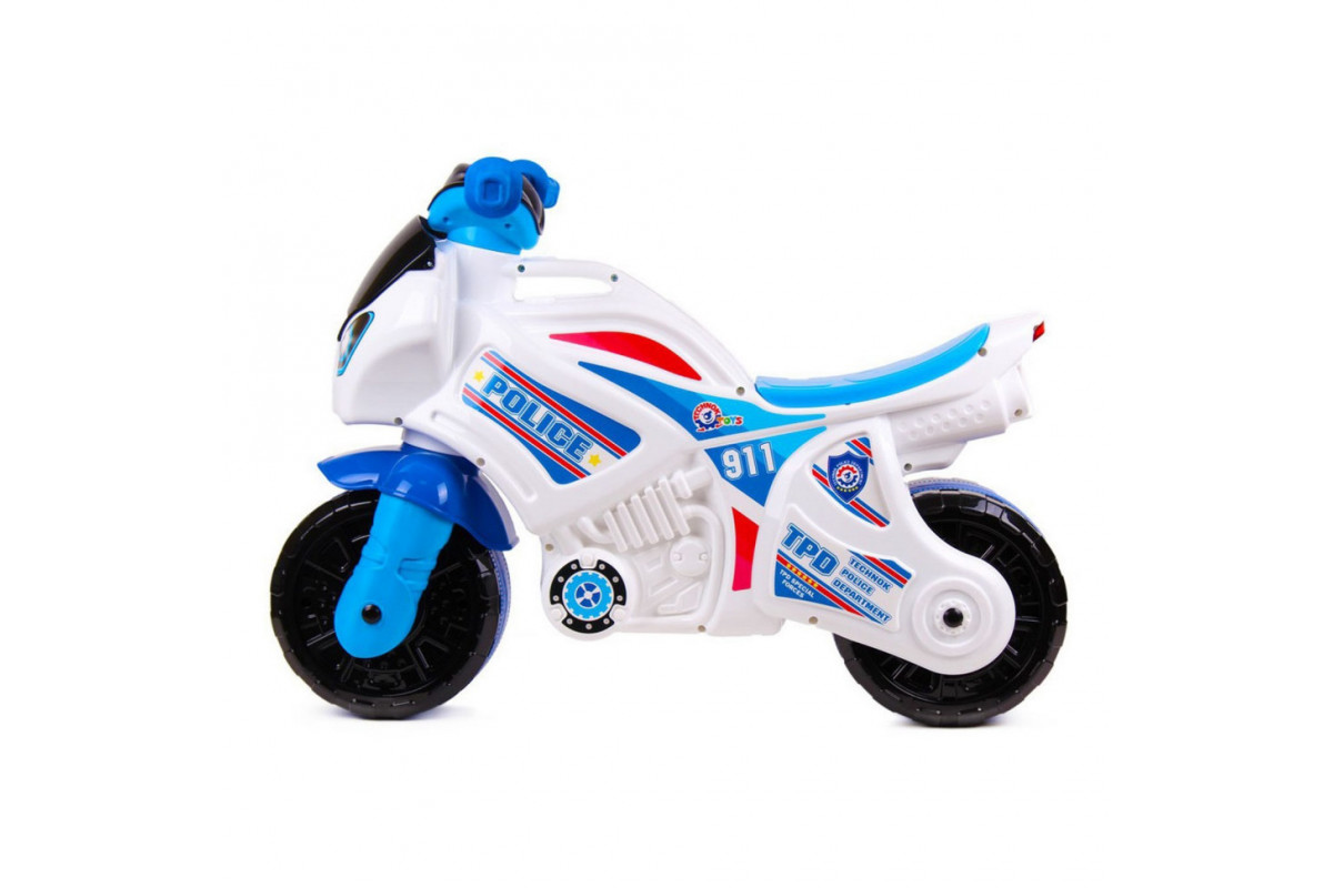 Каталка-беговел "Мотоцикл" Police ТехноК 5125TXK Белый