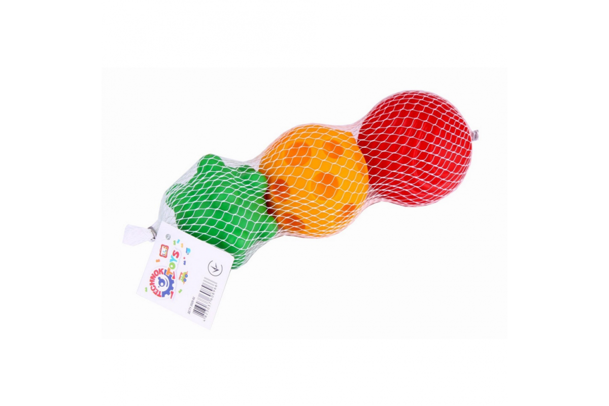 Набір для гри у ванній ТехноК 8966TXK, 3 м'ячики