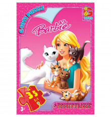 Детский пазл "Barbie" BA016 плакат 35 элементов