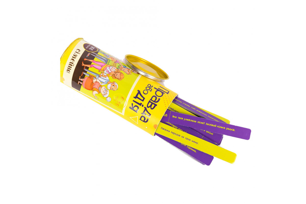 Настольная игра Правда или Дело : семейный 0018FGS-UKR Укр.