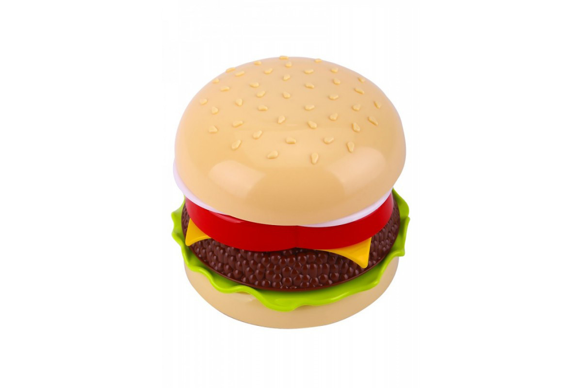 Дитяча іграшка "Гамбургер-пірамідка" ТехноК 8690TXK, 7 деталей