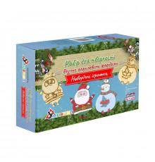 Набор для творчества новогодний Роспись акриловыми красками "Святой Николай и Снеговик" Умняшка НГ-022/1