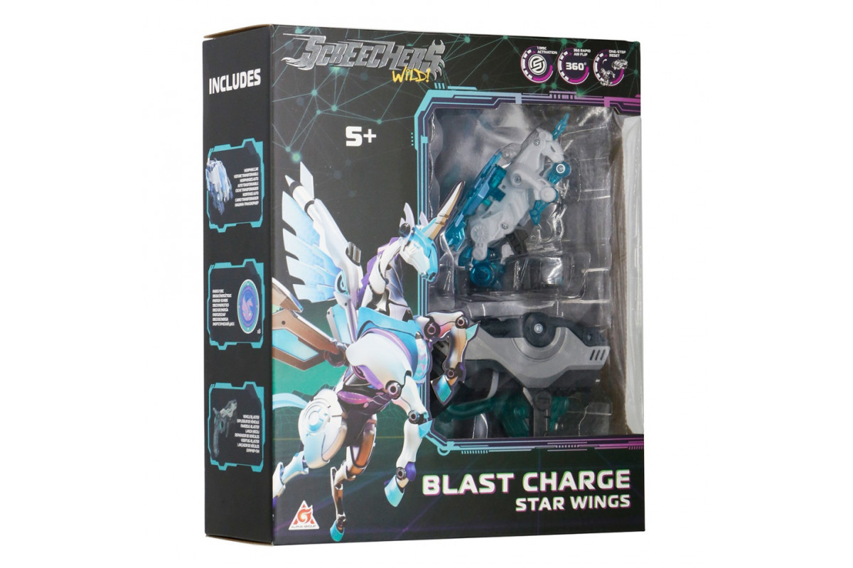 Дитячий ігровий набір S5 L1 СТАР ВІНГС Screechers Wild! EU686113 запускач-бластер, машинка-трансформер