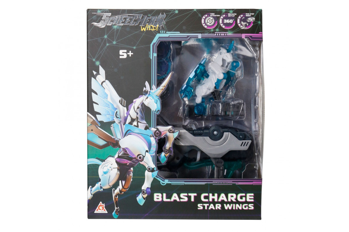 Дитячий ігровий набір S5 L1 СТАР ВІНГС Screechers Wild! EU686113 запускач-бластер, машинка-трансформер