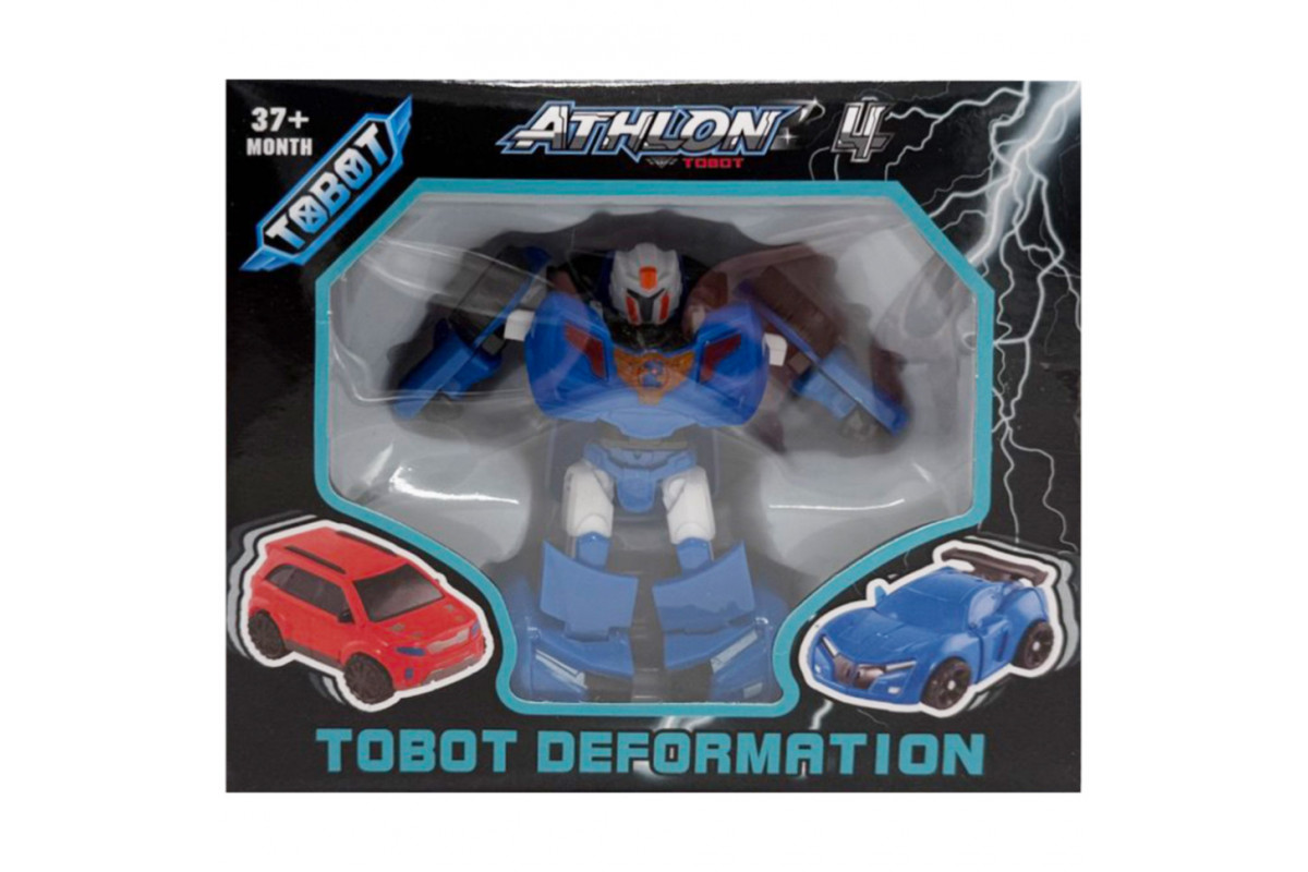 Машинка-трансформер "Tobot 2 в 1" 525-1(Blue-2) пластик
