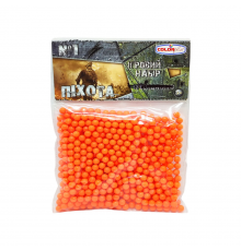 Пластиковые пульки (шарики) для детского оружия 1-153, 6 мм 500 шт Оранжевый