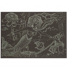 Гравюра А5 "Русалочка" ГрА5з-1 эконом вариант в пакете 21 х 14,8 см