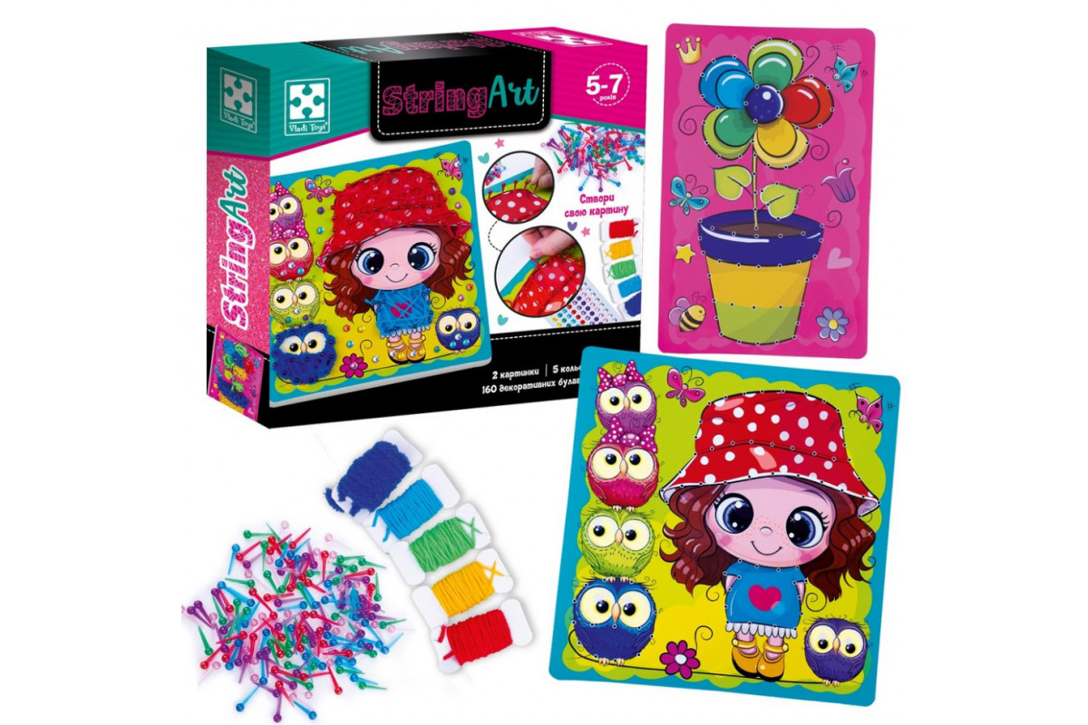 Дитячий набір для творчості "Сонячна прогулянка" VT4501-20, 160 декоративних булавок