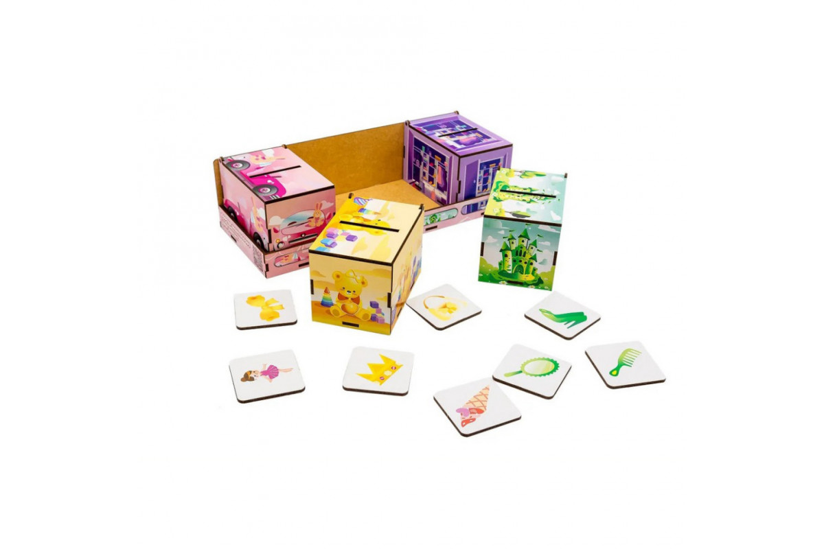 Деревянная настольная игра Монтессори Принцесса Puz-89737