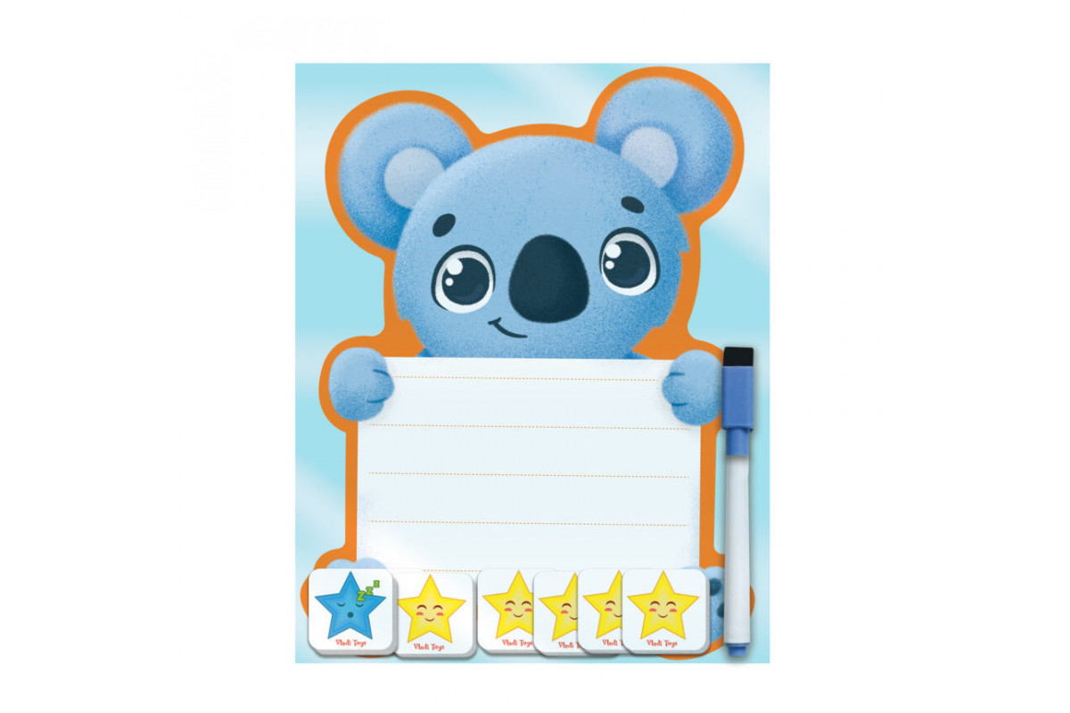 Магнитная доска "Коала" с маркером Vladi Toys VT3601-23 (укр.)