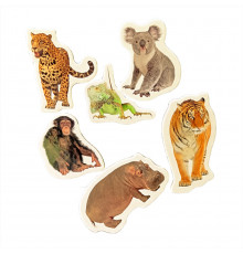 Детский набор магнитов "Животные ЗОО" ML4032-22 в наборе 6 магнитов