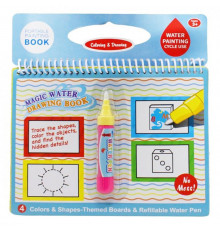 Книжка для рисования водой LT39 на пружине, картинки 4шт, маркер Вид 6