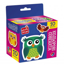 Детский набор магнитов "Цветные совята" VT3106-38, 10 магнитов