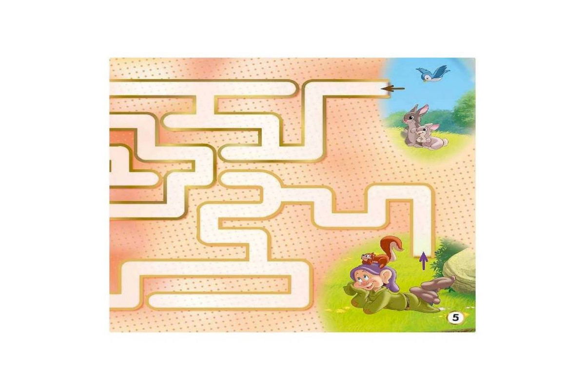 Лабиринты с наклейками "Принцессы" 1249005, 450 наклеек