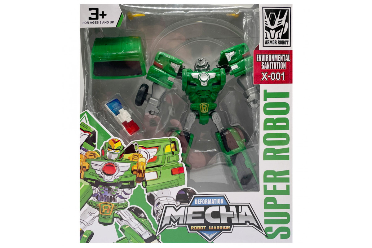 Ігровий набір з роботом-трансформером KKR-13 з безпечних матеріалів Вид 2