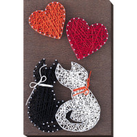 Набор стринг-арт "Любовь" ABC-007 деревянная основа