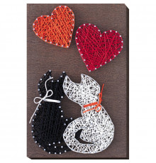 Набір стринг-арт "Кохання" ABC-007 дерев'яна основа