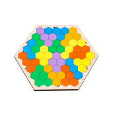 Настольная развивающая игра-пазл "Шестиугольник" Арт-22079, 20 элементов