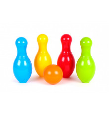 Игровой набор для игры в боулинг 4708TXK, 4 кегли и 1 мяч