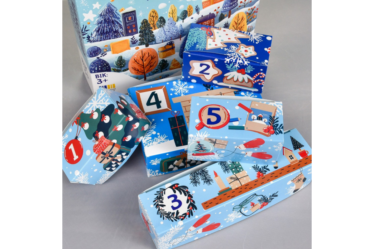 Детский набор для творчества раскраска гипсовой фигурки "Адвент календарь" 31047