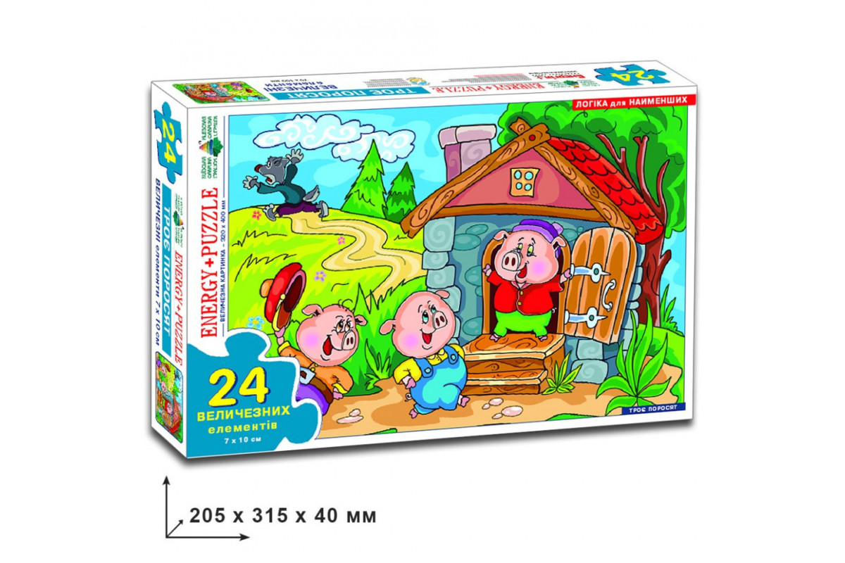 Игра-пазл "Трое поросят"   Упаковка: коробка 82098 24 эл
