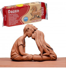 Пластилин скульптурный В500 терракотовый 500 г