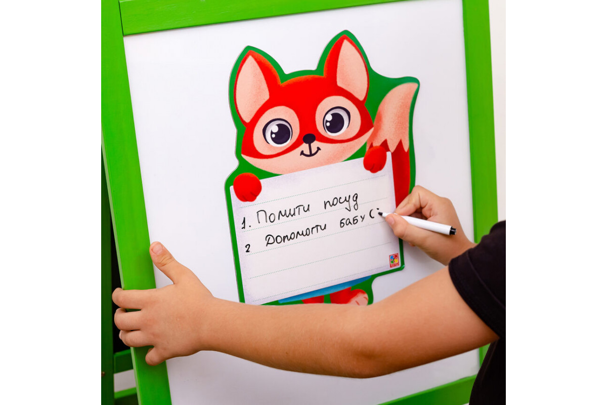 Магнитная доска "Лисица" с маркером Vladi Toys VT3601-21 (укр.)