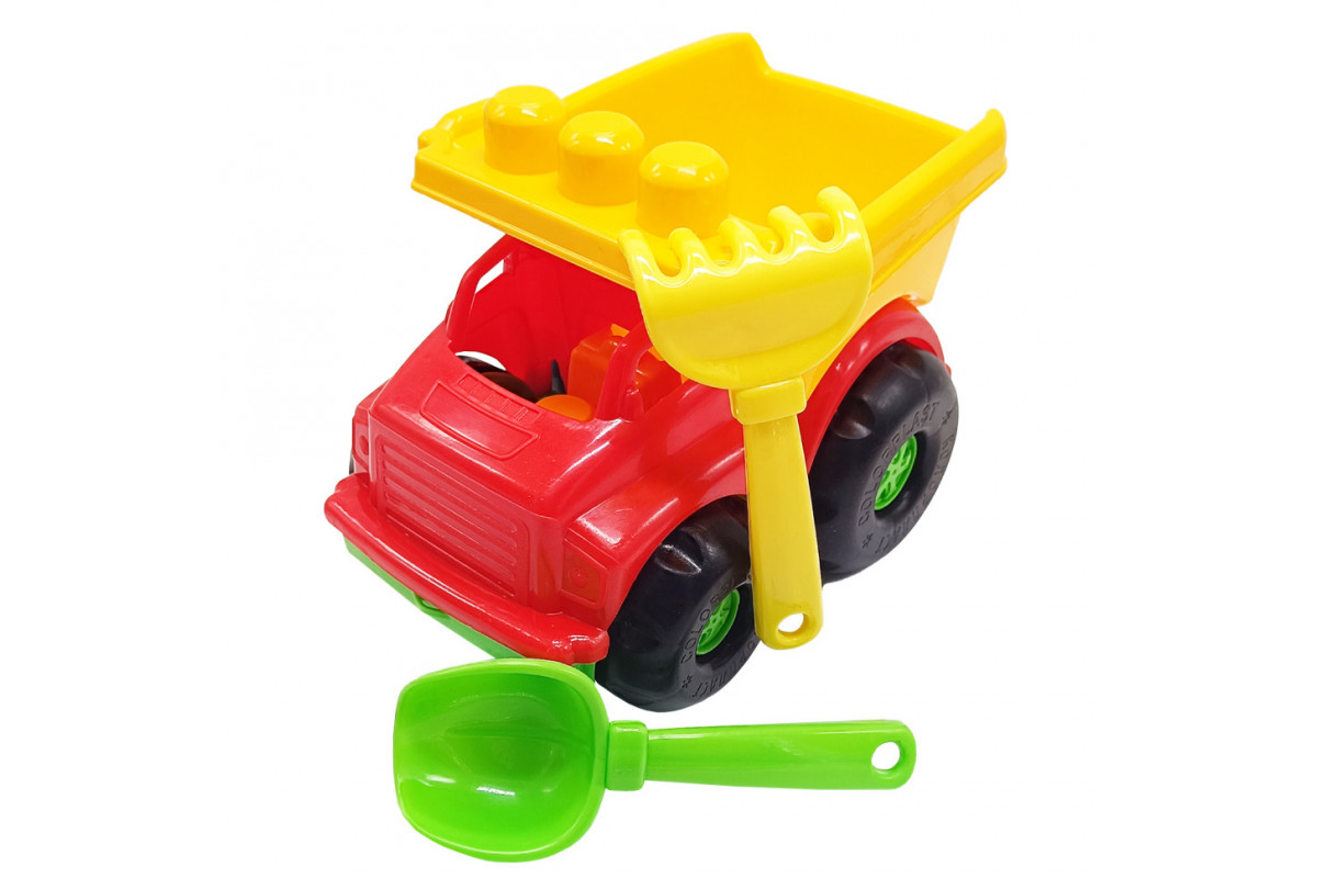 Дитячий пісочний набір "Самосвал Тотоша №1" 0169 Червоно-жовтий