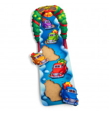 Розвиваючий пазл-вкладиш "Новорічні машинки" (ПСД228) PSD228 більшеменше