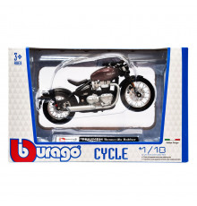 Детская модель Мотоцикла "TRIUMPH Bonneville Bobber" Bburago 18-51030-7 масштаб 1:18