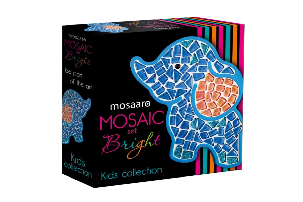 Детский набор для творчества хрустальная мозаика "Слоник" МА7000