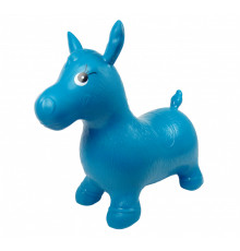 Детский прыгун-лошадка MS0737 резиновый Синий