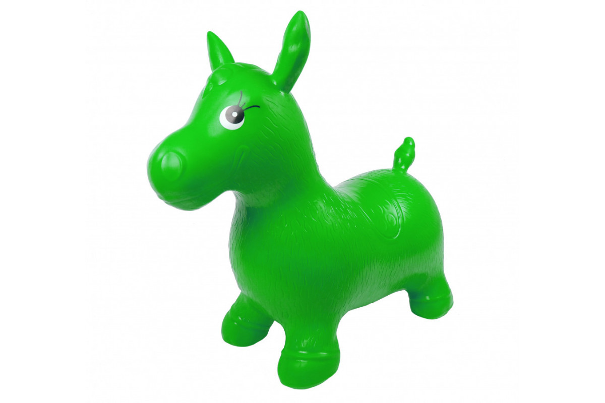 Детский прыгун-лошадка MS0737 резиновый Зеленый