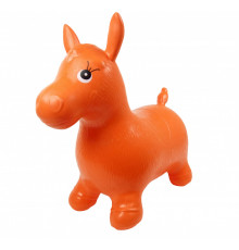 Детский прыгун-лошадка MS0737 резиновый Оранжевый