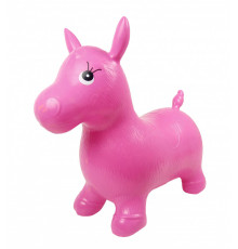 Детский прыгун-лошадка MS0737 резиновый Розовый