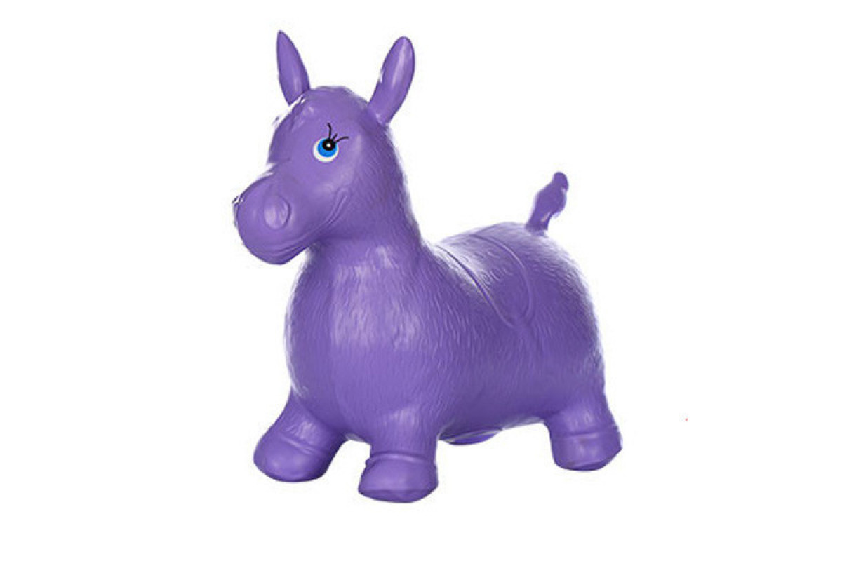 Детский прыгун-лошадка MS0737 резиновый Фиолетовый