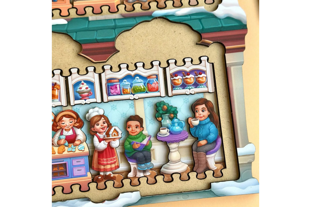 Двухслойный пазл-вкладыш "Магазин игрушек" PSD304 (ПСД304)