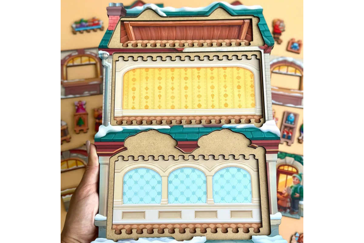 Двухслойный пазл-вкладыш "Магазин игрушек" PSD304 (ПСД304)