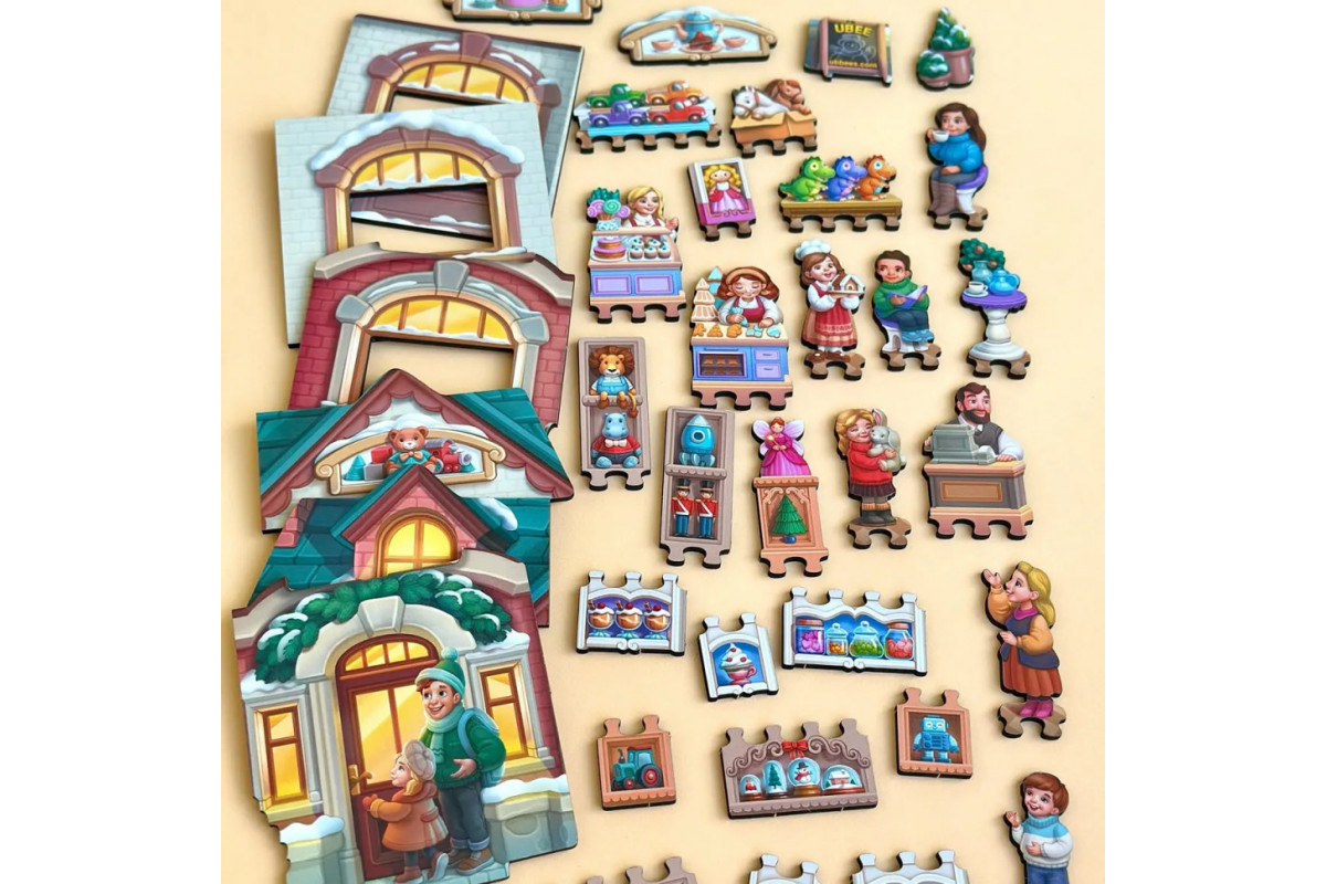 Двухслойный пазл-вкладыш "Магазин игрушек" PSD304 (ПСД304)