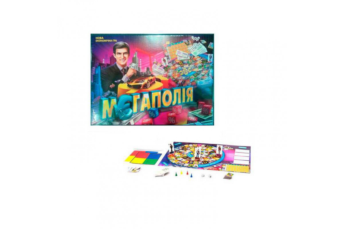 Настольная экономическая игра "Мегаполия" DTG6U украинский язык, от 2 до 4 игроков