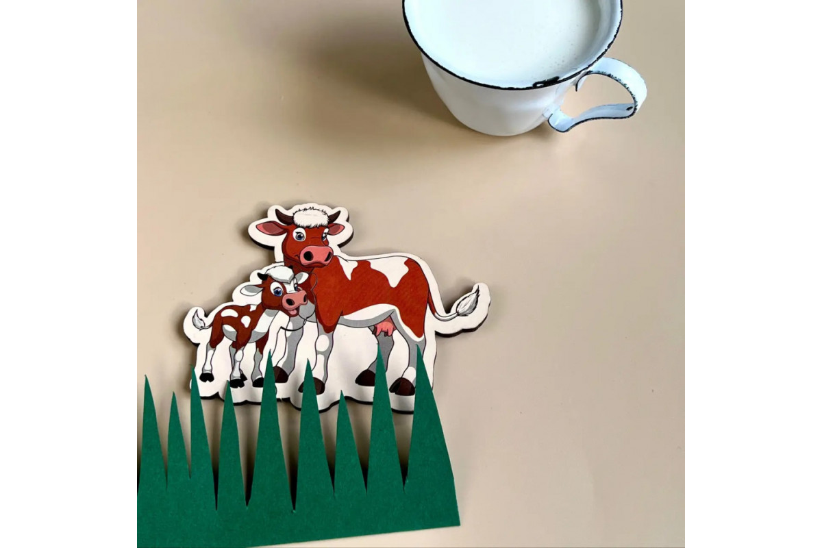 Дерев'яний пазл  "Мама і малюк" Ubumblebees (ПСД033) PSD033 кольоровий