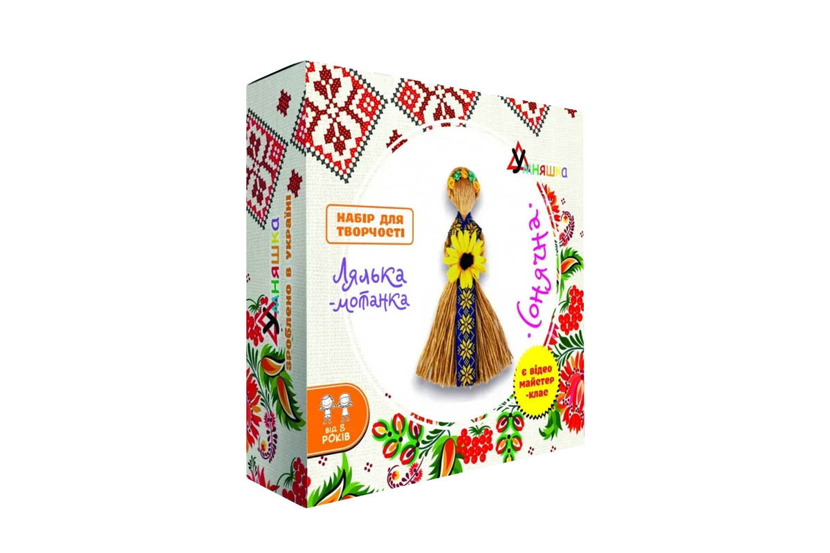 Набор для творчества Кукла-мотанка "Солнечная" Умняшка НС-007 размер изделия 20-22 см