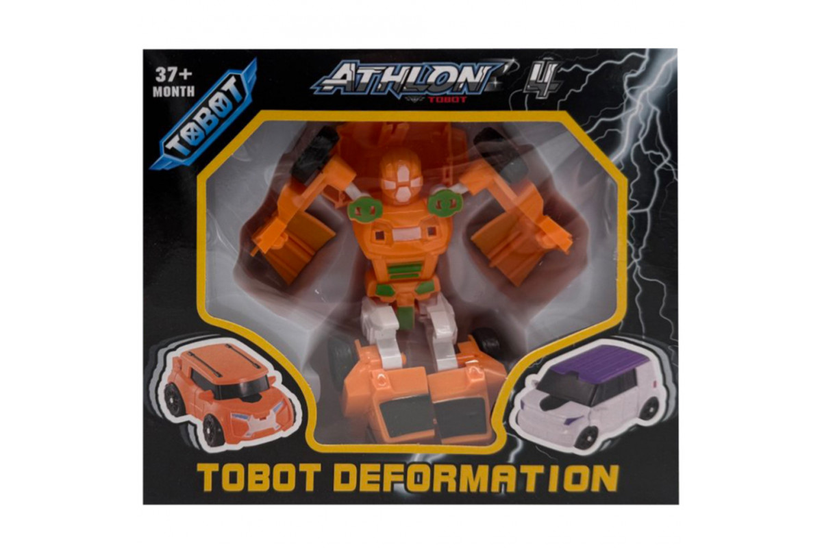 Машинка-трансформер "Tobot 2 в 1" 525-1(Orange) пластик