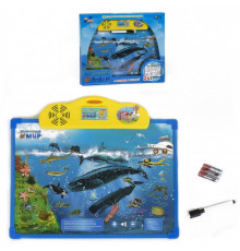 Детский интерактивный плакат-досточка 7281 Подводный мир 2в1