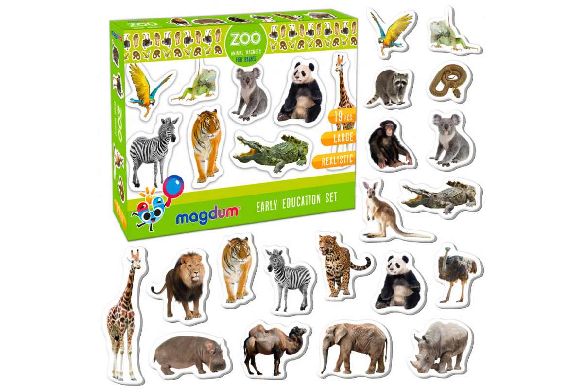 Набір магнітів Зоо 19шт ML4031-02 EN