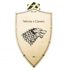 Сувенірний дерев'яний щит «ВОЛК» WOLF 47х30 см